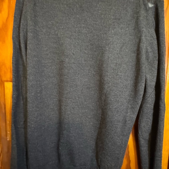 Banana Republic V-Neck Argyle Sweater - Dark Gray and Light Gray - Picture 3 of 3